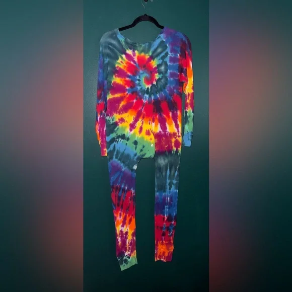 Vintage Sundog PJ Colorful Tie-dye One-Piece | Size Medium - Picture 4 of 6